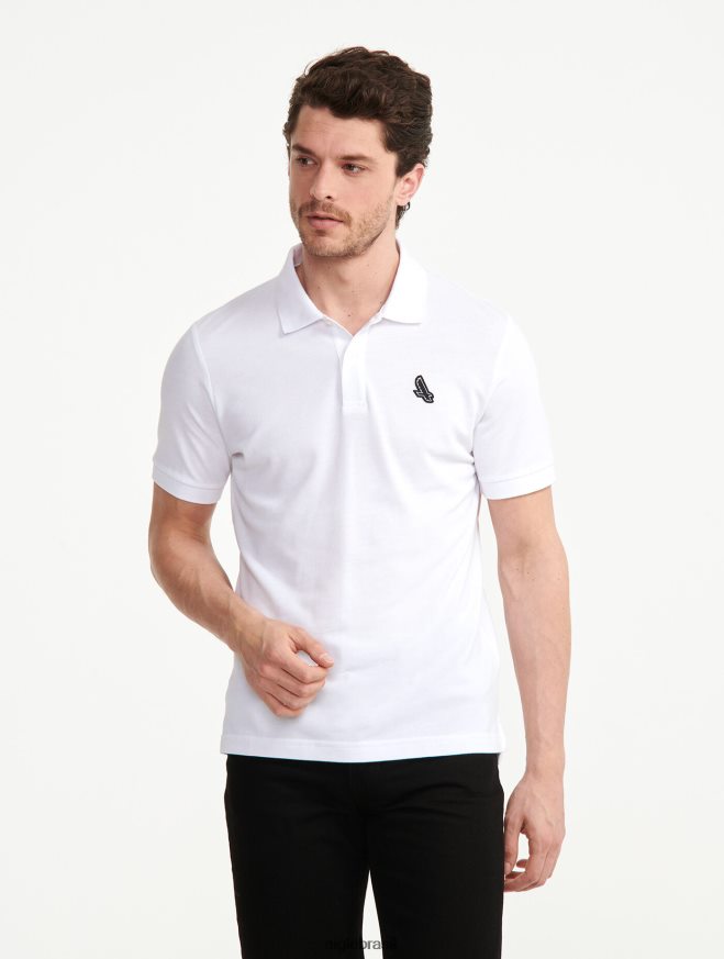 Aigle roupas polo de manga curta e secagem rápida branco homens RX2B8863