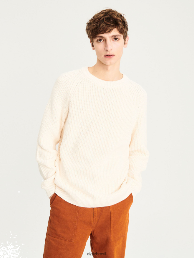 Aigle roupas suéter de inspiração marinha em algodão orgânico leite homens RX2B88130