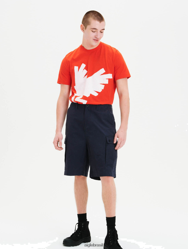 Aigle roupas shorts cargo de algodão orgânico Império homens RX2B88125