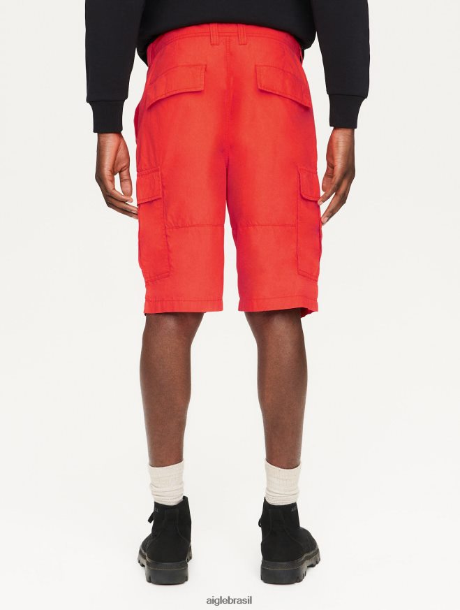 Aigle roupas shorts cargo de algodão orgânico poivron homens RX2B88110