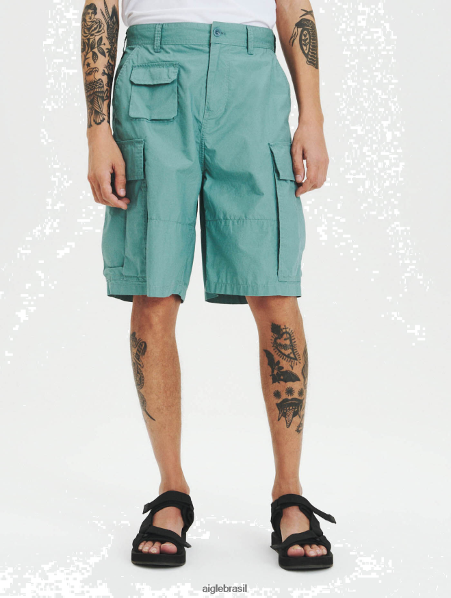 Aigle roupas shorts cargo de algodão orgânico valsa homens RX2B88143