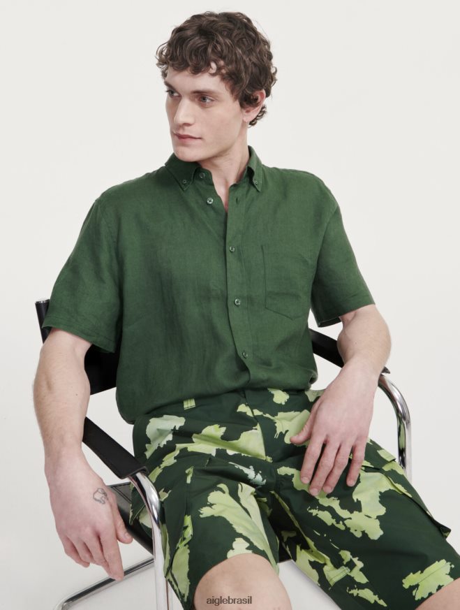 Aigle roupas shorts cargo de popeline pr botânico homens RX2B8853