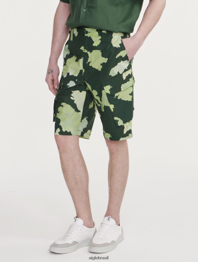 Aigle roupas shorts cargo de popeline pr botânico homens RX2B8853