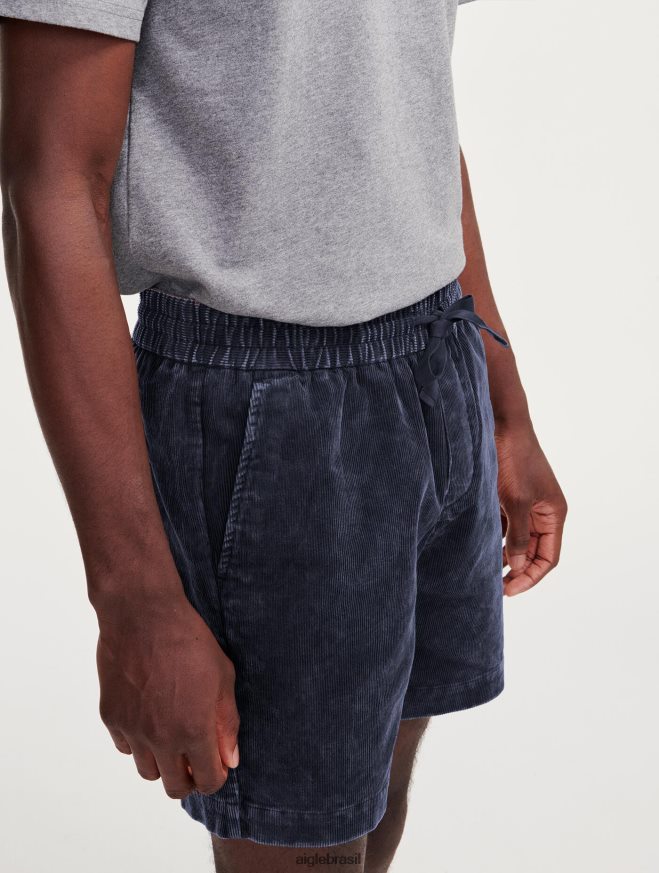 Aigle roupas shorts de veludo cotelê Império homens RX2B8823