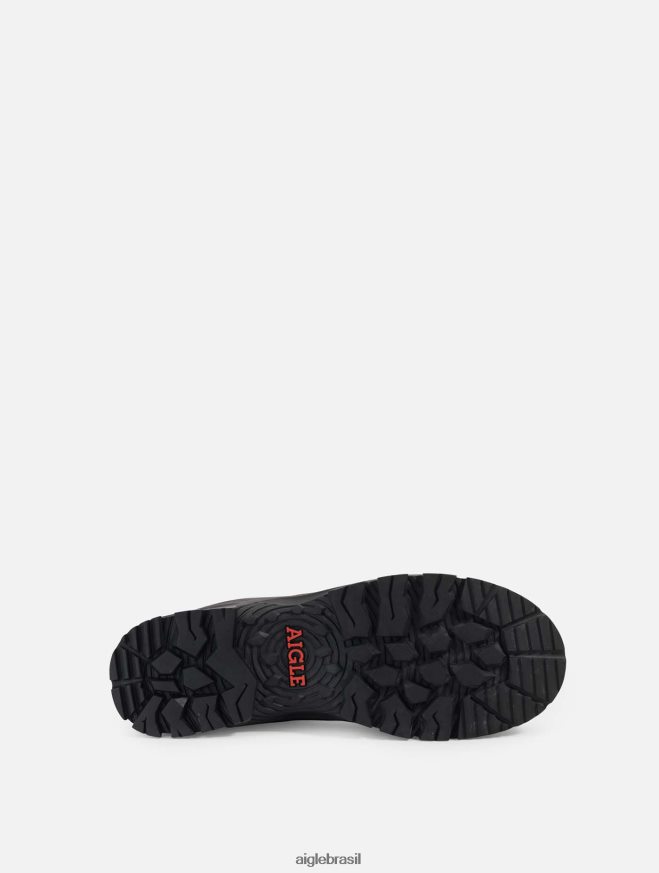 Aigle sapato o sapato mtd e respirável de corte alto marrom escuro homens RX2B88328