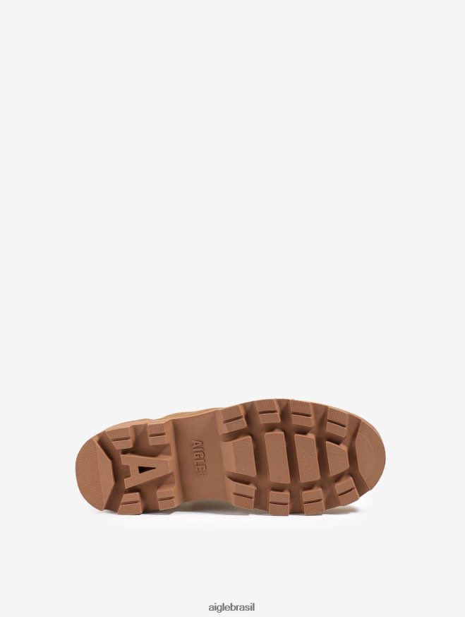Aigle sapato o sapato versátil feito de algodão reciclado marrom homens RX2B88259