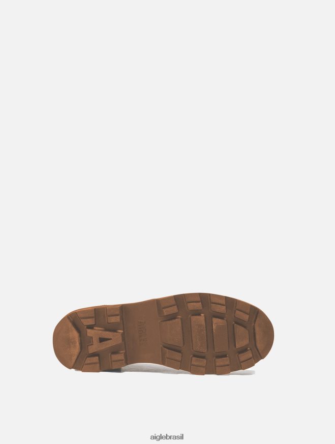 Aigle sapato o sapato versátil feito de algodão reciclado preto homens RX2B88262