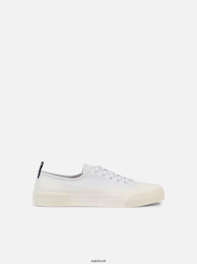 Aigle sapato sapatos de algodão reciclado branco homens RX2B88331