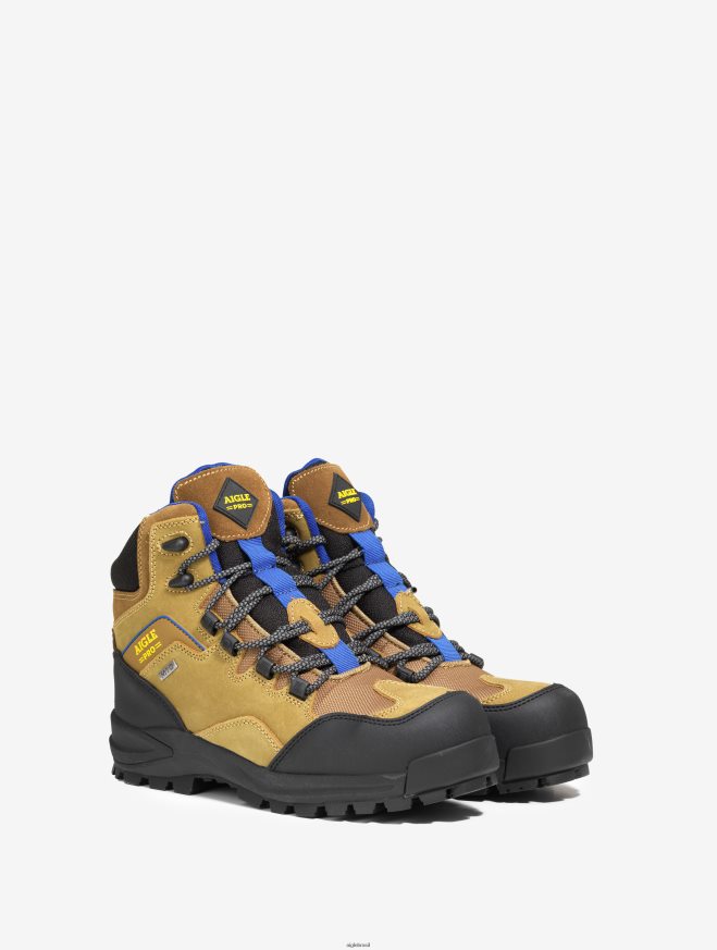 Aigle sapato sapatos de segurança de couro impermeáveis ​​e respiráveis camelo homens RX2B88286