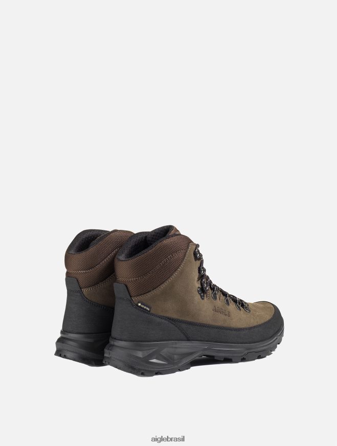 Aigle sapato sapatos gore-tex de cano alto com biqueira de 360 ​​graus marrom escuro homens RX2B88276