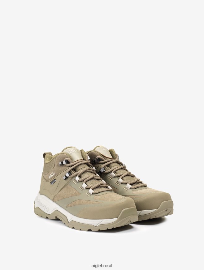 Aigle sapato o sapato de caminhada ultraleve com membrana impermeável cinza homens RX2B88256