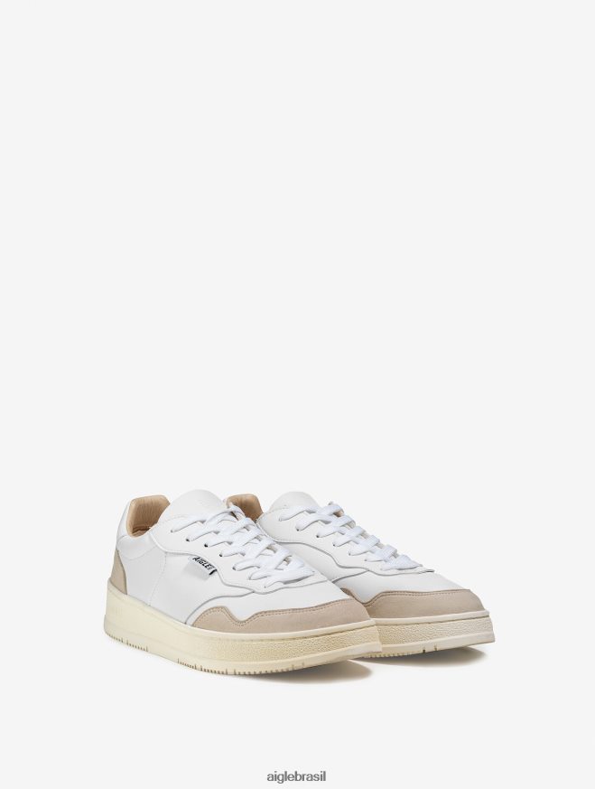 Aigle sapato o tênis de couro sustentável branco homens RX2B88289