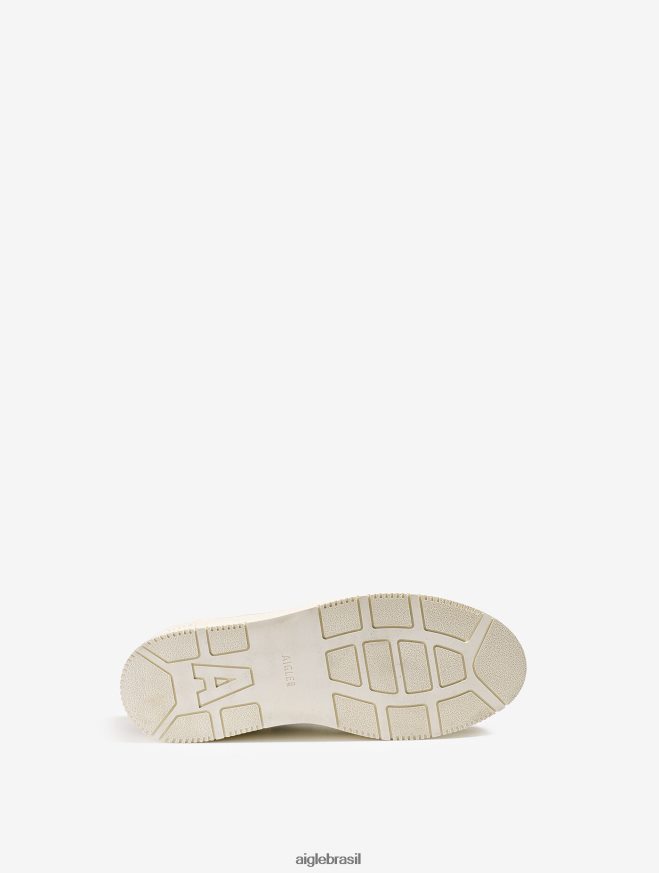 Aigle sapato o tênis de couro sustentável branco homens RX2B88289