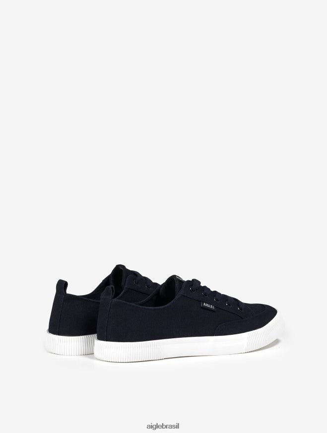 Aigle sapato tênis de lona azul marinho homens RX2B88336