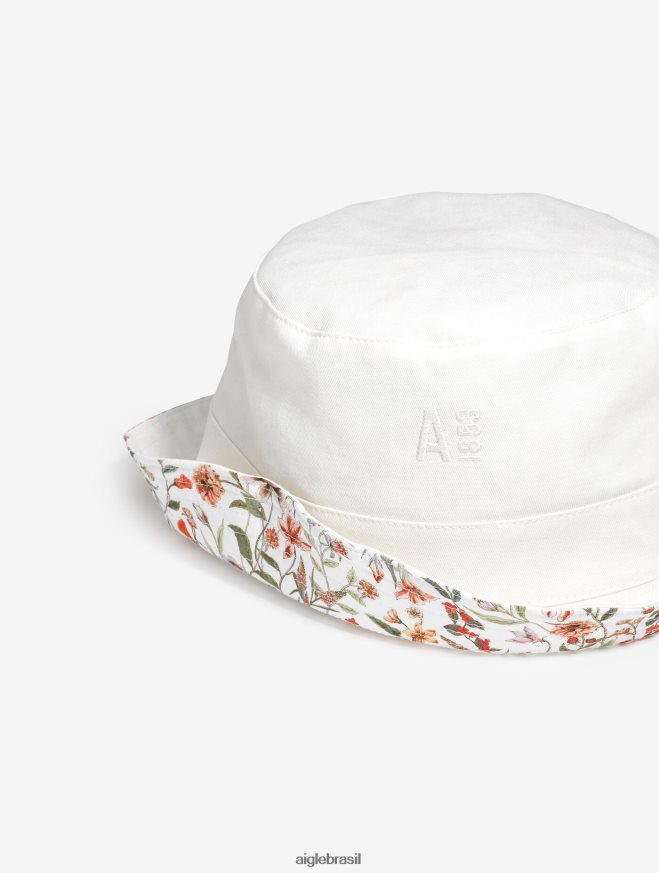 Aigle acessórios chapéu bucket reversível com acabamento lait pr mulheres RX2B88663