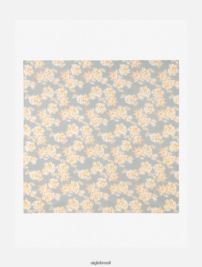 Aigle acessórios lenço quadrado estampado reseda pr mulheres RX2B88667