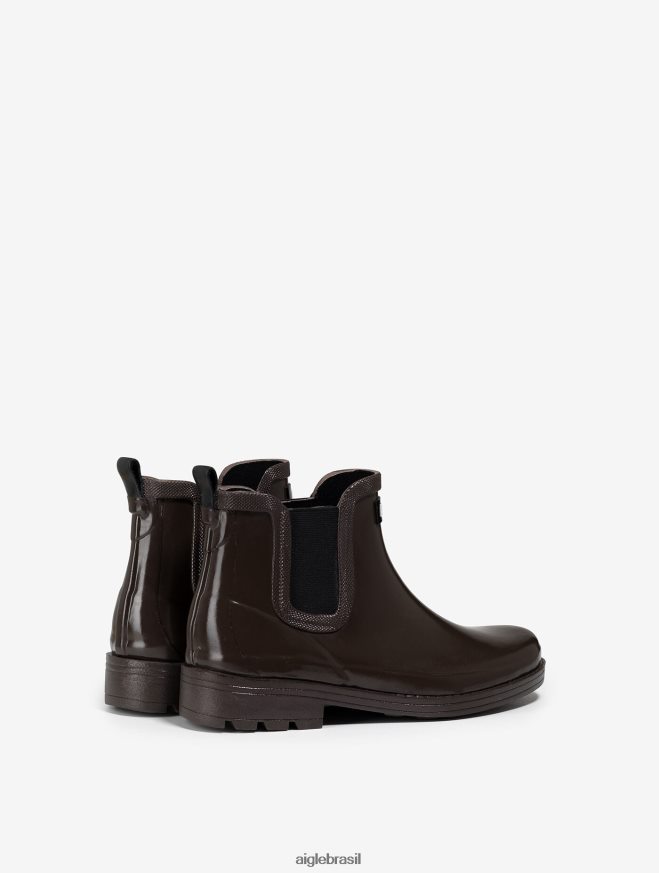 Aigle botas bota de chuva de inspiração equestre cacau mulheres RX2B88519