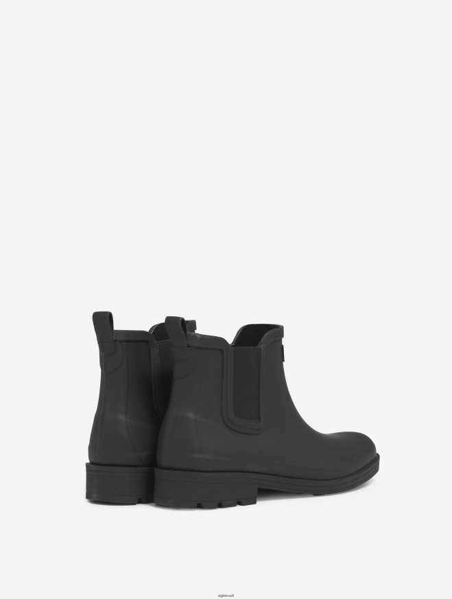 Aigle botas bota de chuva de inspiração equestre preto mulheres RX2B88508