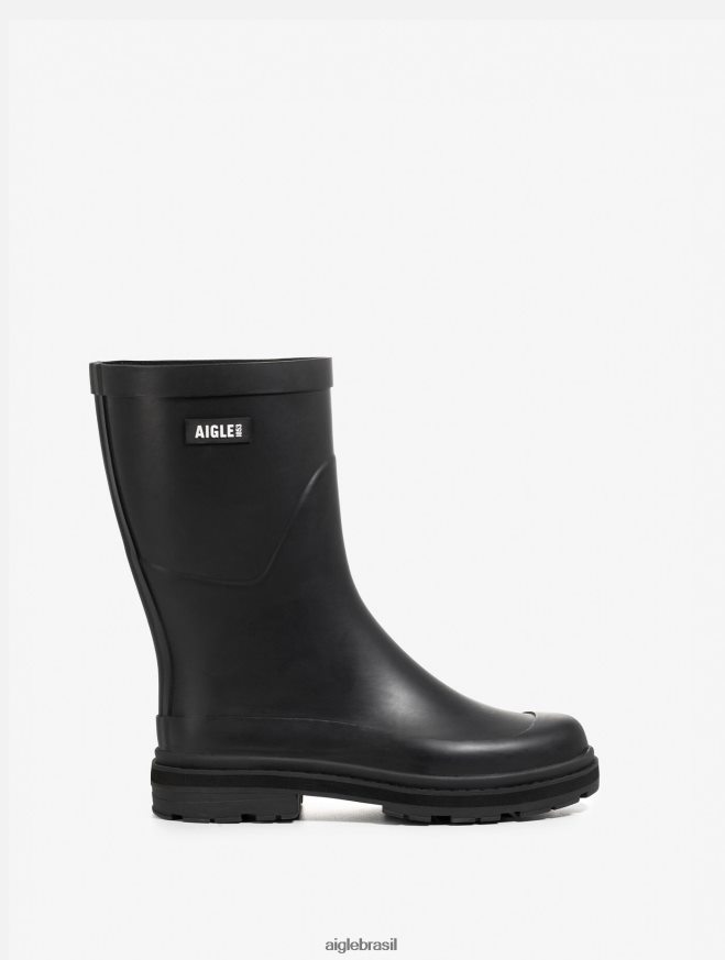 Aigle botas bota de chuva híbrida no tornozelo para um estilo imbatível preto mulheres RX2B88524