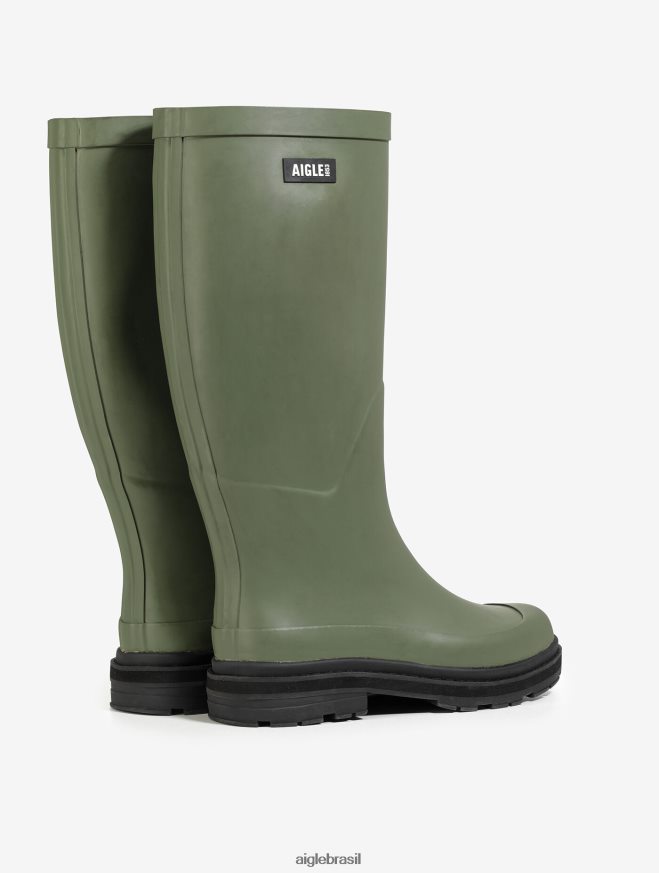 Aigle botas bota de chuva híbrida para estilo imbatível olivina mulheres RX2B88549