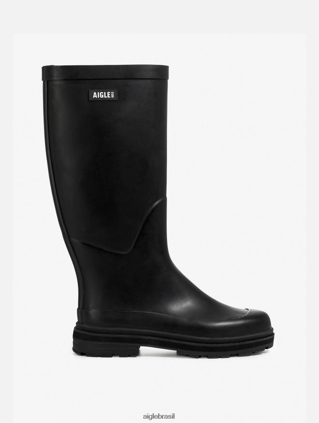 Aigle botas bota de chuva híbrida para estilo imbatível preto mulheres RX2B88522