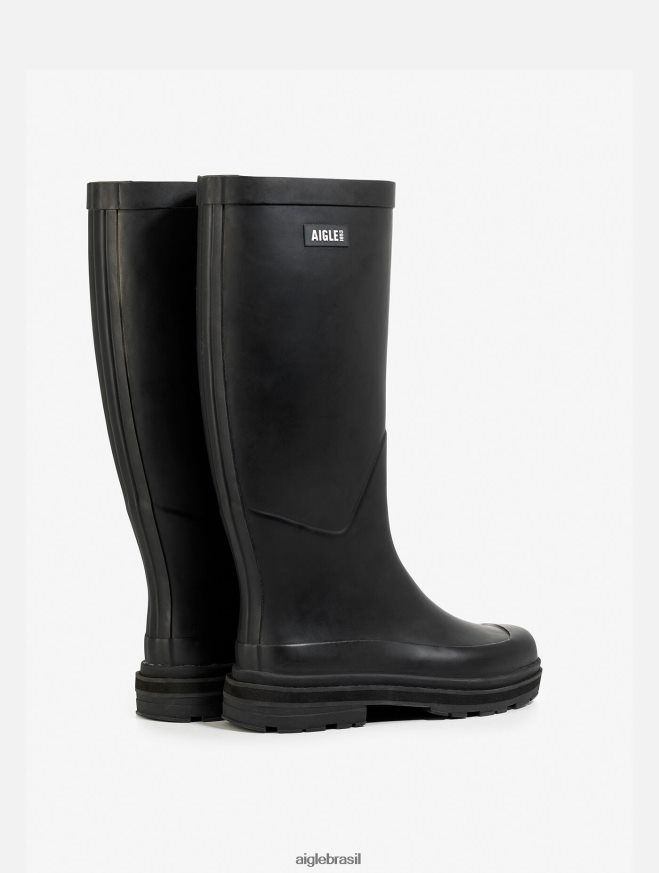 Aigle botas bota de chuva híbrida para estilo imbatível preto mulheres RX2B88522