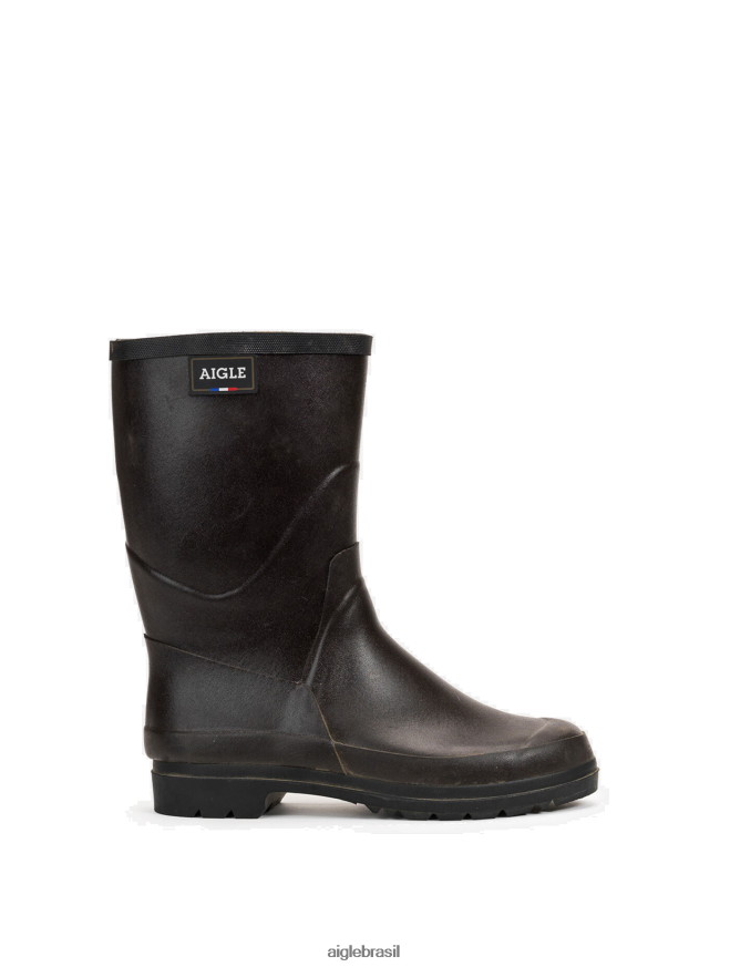 Aigle botas botas de chuva de tornozelo feitas na França Bruna mulheres RX2B88652