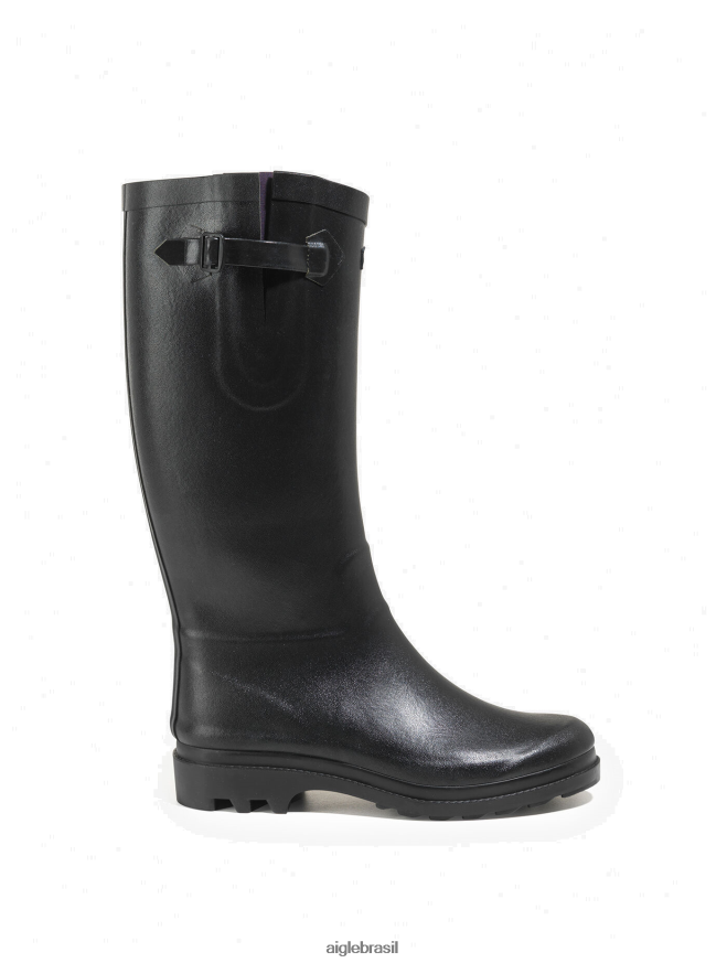 Aigle botas botas de chuva namorado feitas na França preto mulheres RX2B88604