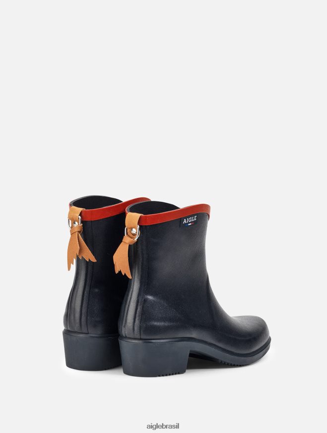 Aigle botas botas de chuva versáteis feitas na França marinho/rouge mulheres RX2B88704