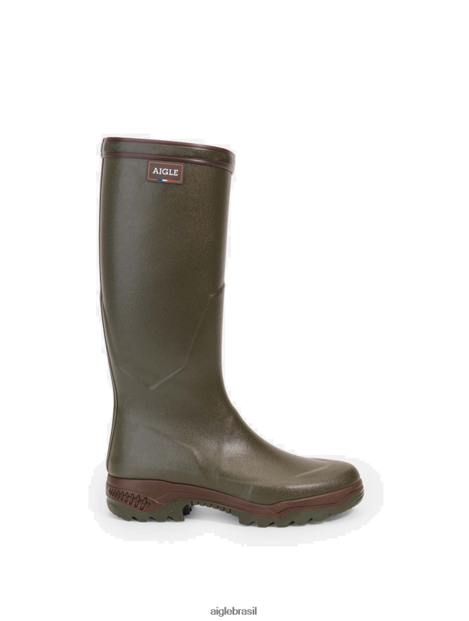 Aigle botas botas anti-fadiga fabricadas na França caqui mulheres RX2B88237