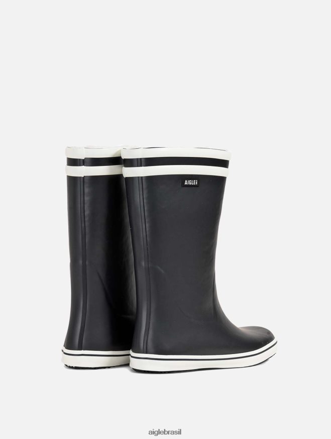 Aigle botas versão forrada de pele da icônica bota de praia marinho mulheres RX2B88613