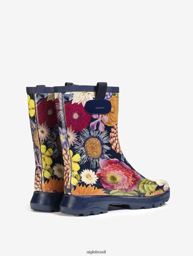 Aigle botas versão impressa da versátil bota de lazer kew multibloom mulheres RX2B88596