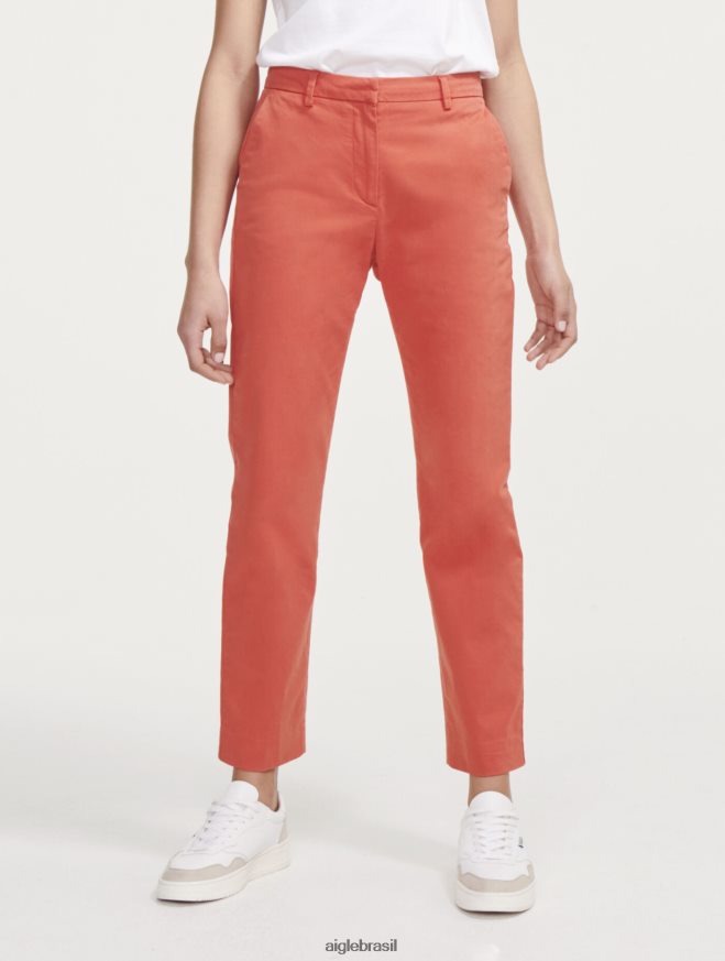 Aigle roupas Calça chino reta 7/8 Harissa mulheres RX2B88544