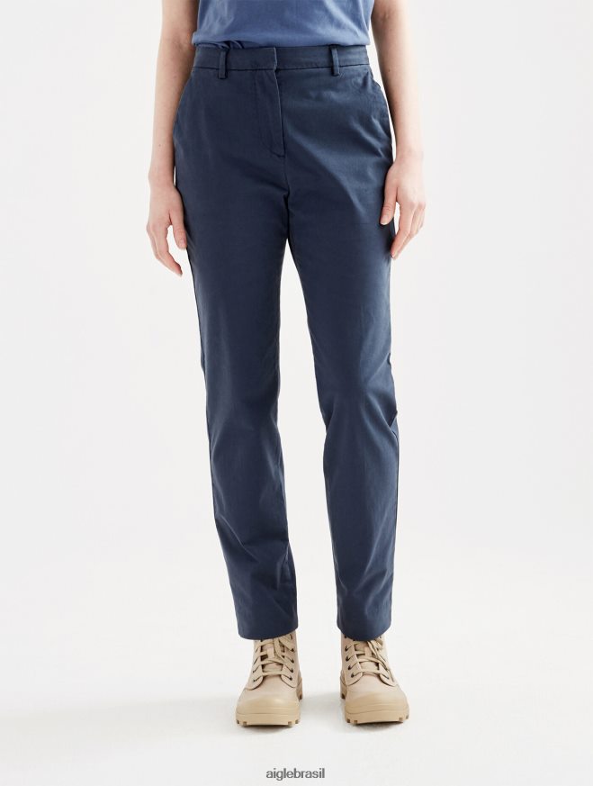 Aigle roupas Calça chino reta 7/8 Império mulheres RX2B88526