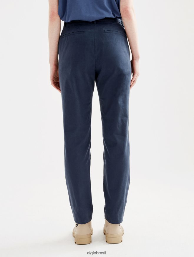 Aigle roupas Calça chino reta 7/8 Império mulheres RX2B88526