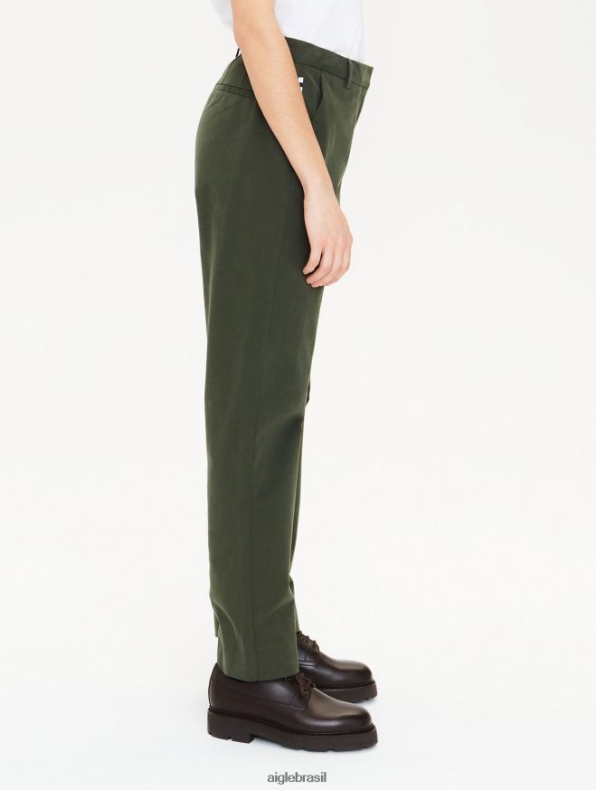 Aigle roupas Calça chino reta 7/8 advogado mulheres RX2B88581