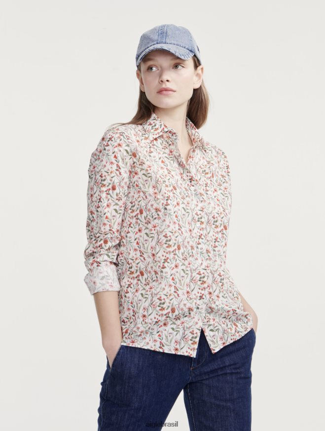 Aigle roupas a clássica camisa liberty londrina lait pr mulheres RX2B88528