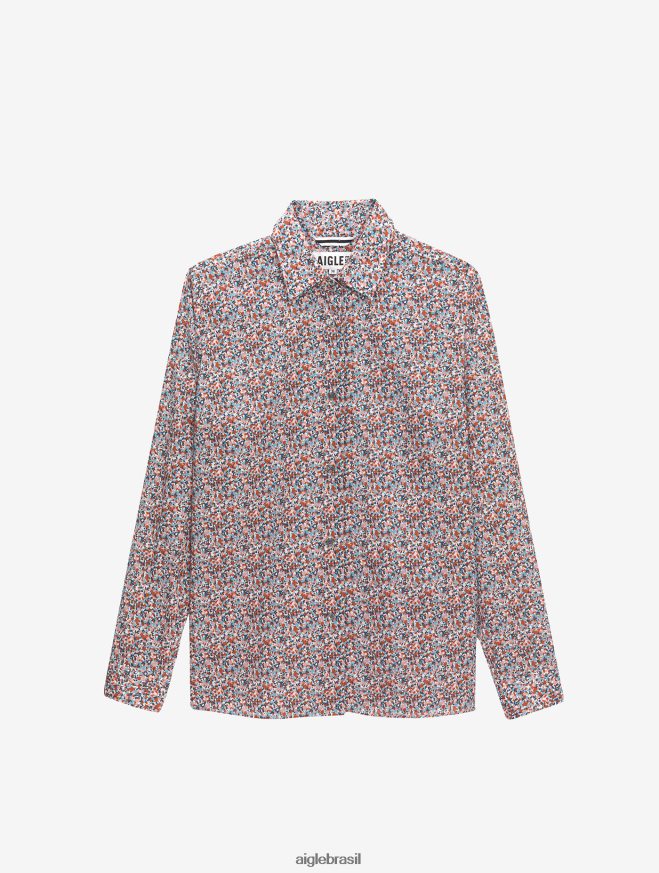 Aigle roupas a clássica camisa liberty londrina lait pr mulheres RX2B88568
