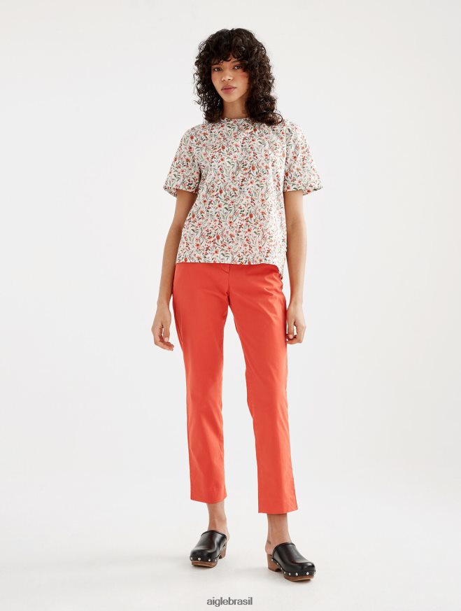 Aigle roupas blusa de manga curta liberty londres lait pr mulheres RX2B88572