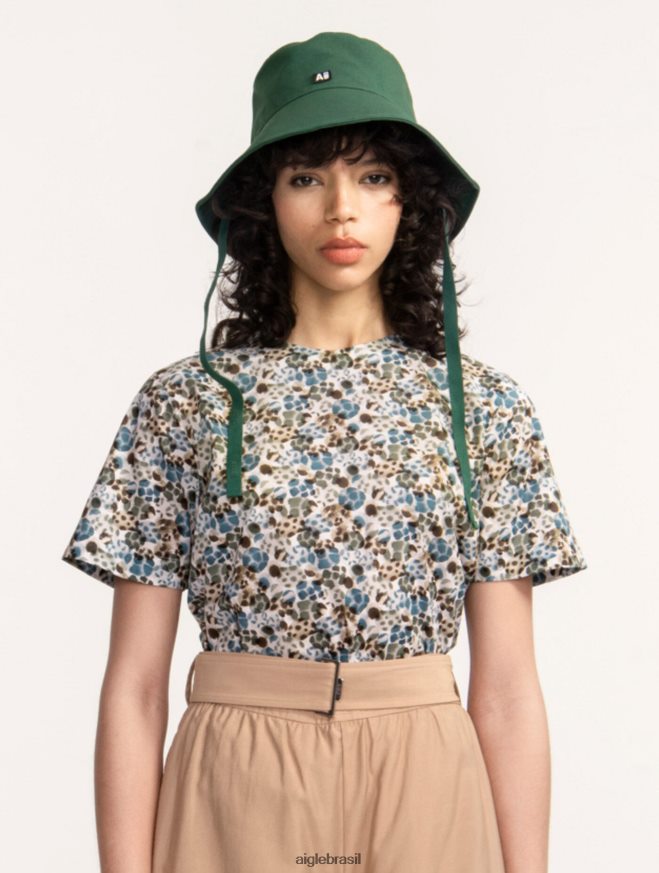 Aigle roupas blusa de manga curta liberty londres tempestade azul pr mulheres RX2B88553