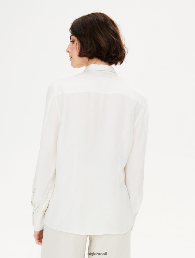 Aigle roupas camisa de manga longa leite mulheres RX2B88569