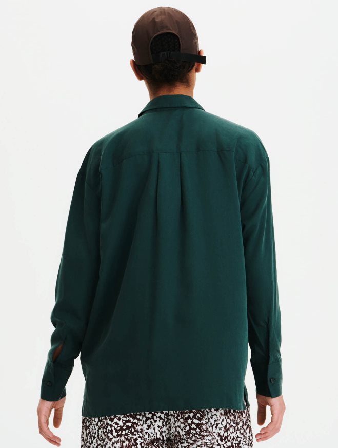 Aigle roupas camisa grande verde mulheres RX2B88625