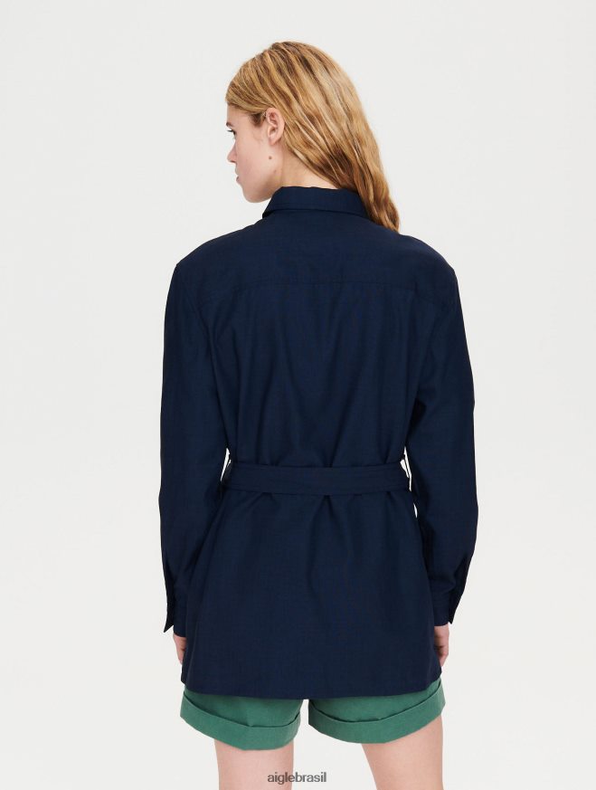 Aigle roupas camiseta algodão e tencel Império mulheres RX2B88615