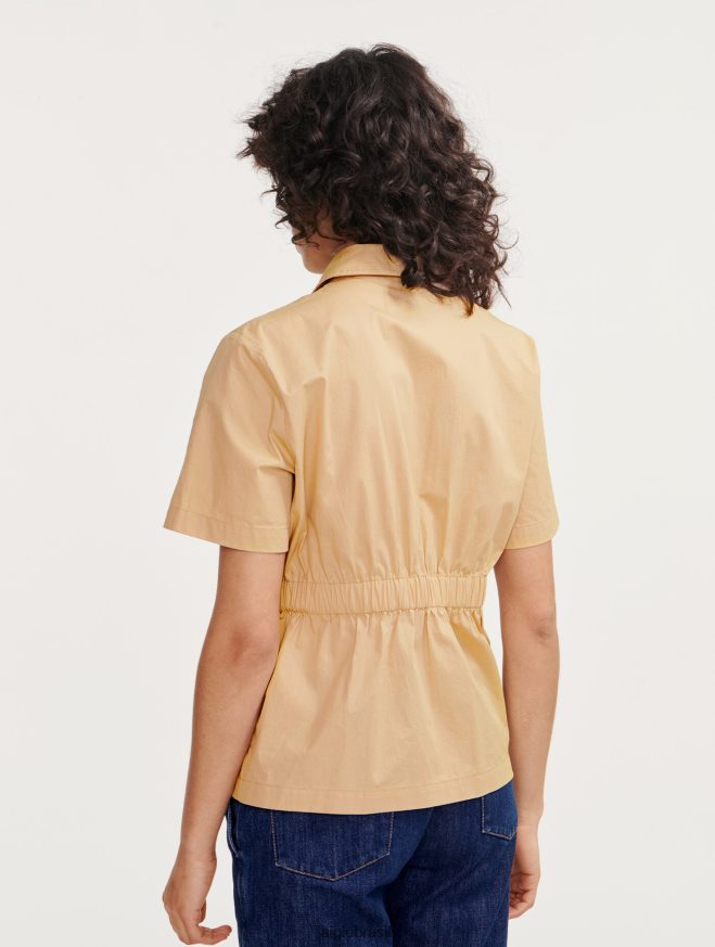 Aigle roupas jaqueta safari manga curta vime mulheres RX2B88442