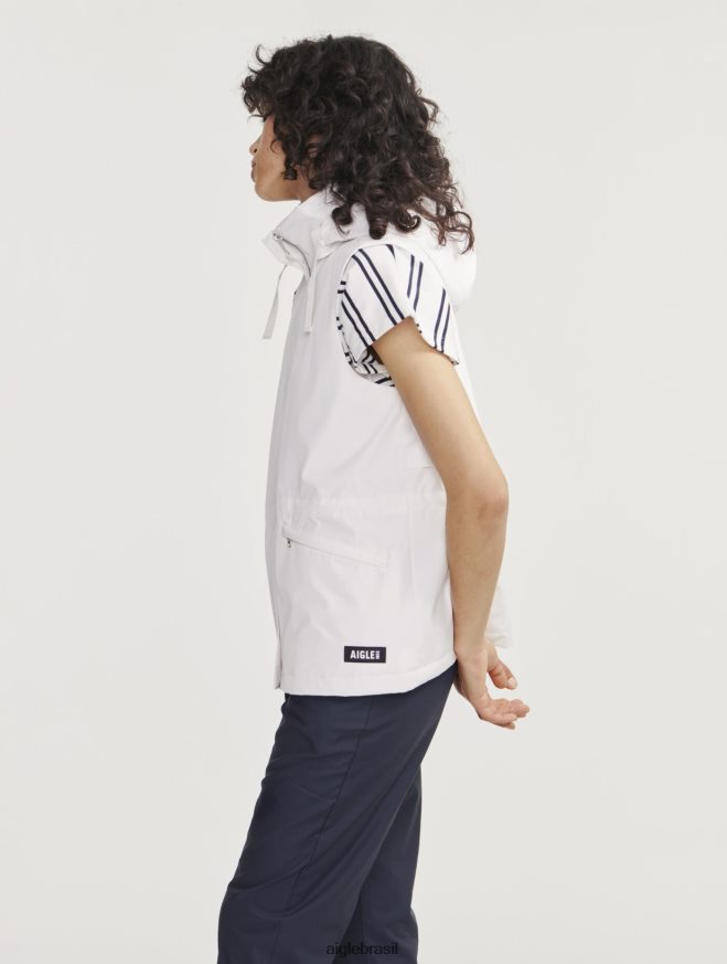 Aigle roupas Colete gore-tex infinium sem mangas com capuz removível leio eu mulheres RX2B88473
