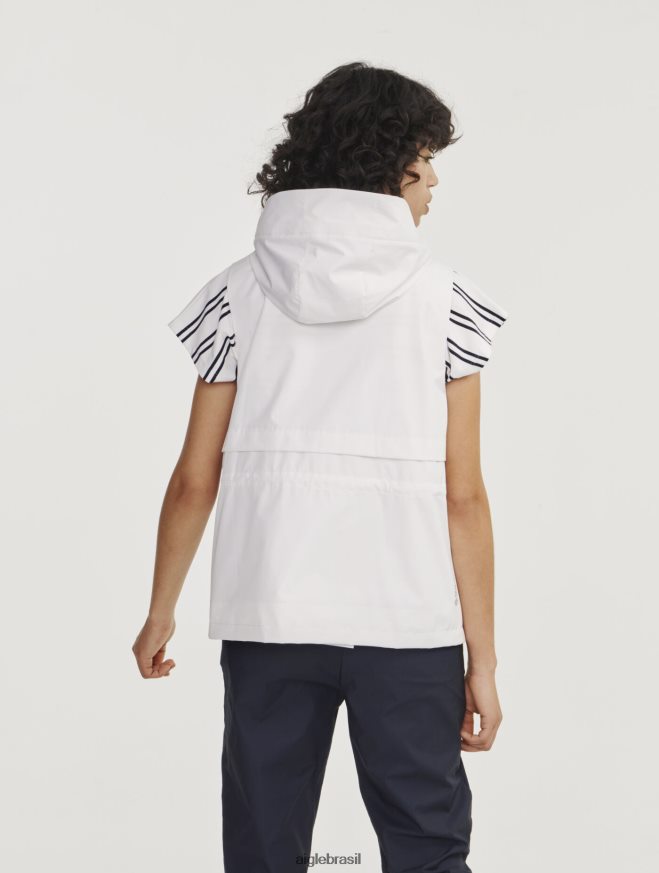 Aigle roupas Colete gore-tex infinium sem mangas com capuz removível leio eu mulheres RX2B88473
