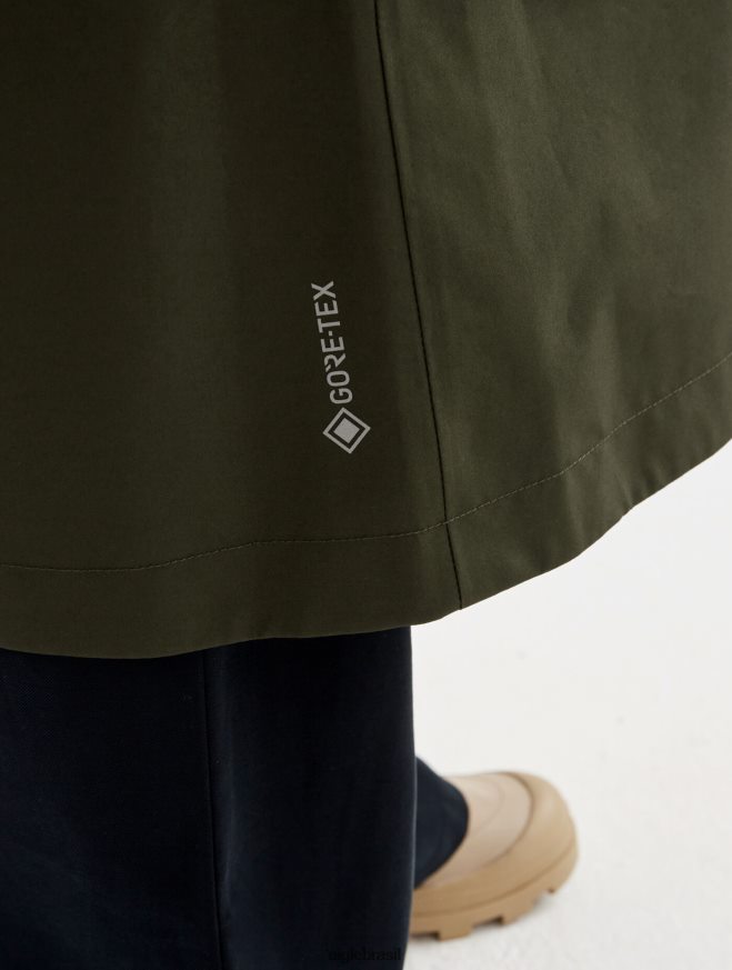 Aigle roupas capa de chuva longa redesenhada de gore-tex discutir mulheres RX2B88447