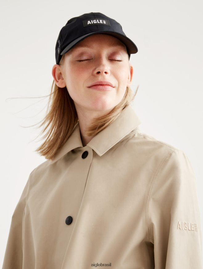 Aigle roupas capa de chuva longa redesenhada de gore-tex vime mulheres RX2B88451