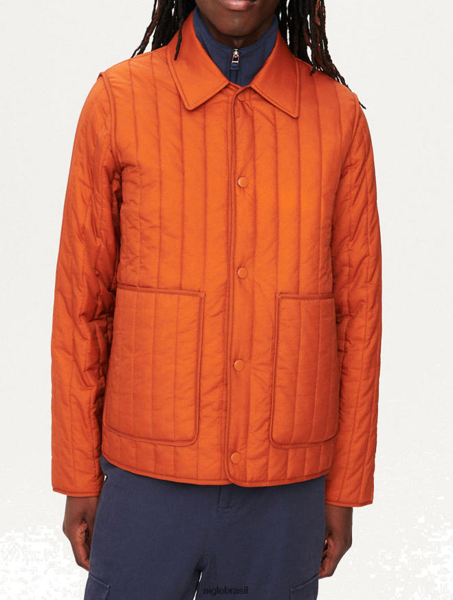 Aigle roupas casaco acolchoado marrom dourado mulheres RX2B88175