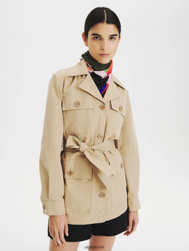 Aigle roupas casaco impermeável vime mulheres RX2B88673